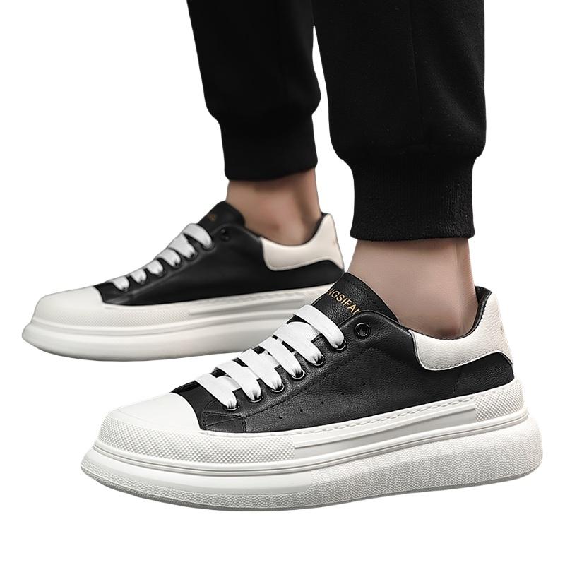 Lift Shoes Elevator Sneakers Chunky Unisex Height Increase 6cm White Sneakers Plus Size 38-44