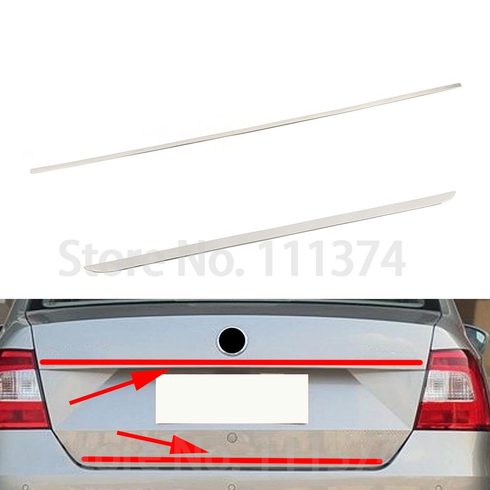 

Накладка задней двери из нержавеющей стали для Skoda Rapid 2013 2014 2015 2016 2017 2018, наклейка на крышку