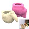 Woodpecker Shape Silicone Vase Molds Flowerpot Mold for Making Concrete Vase