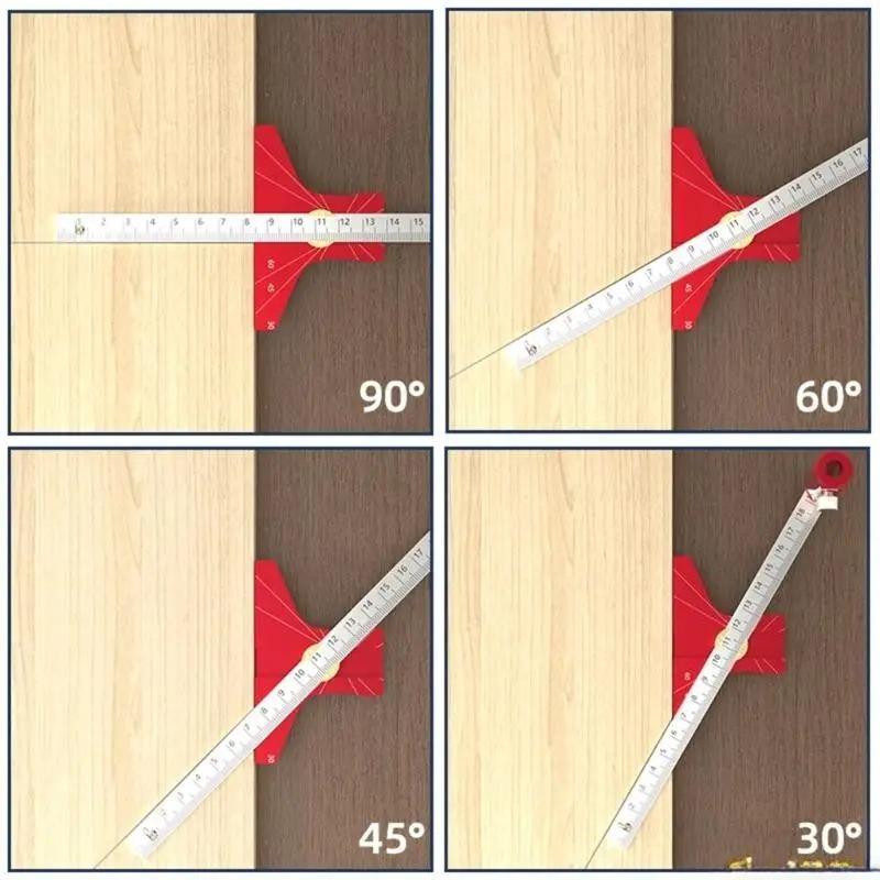 Metric/British Angle Marking Device Multi Angle Adjustment Marking Device Woodworking Marking Ruler