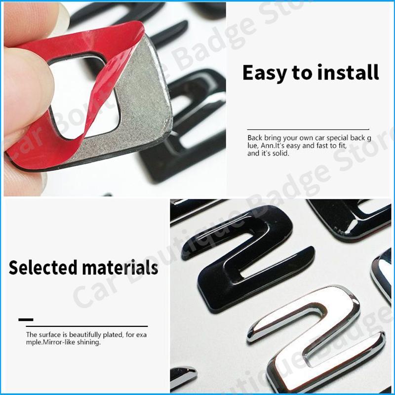 CXGSL1 3D ABS Car Trunk Letters Logo Badge Emblem Decals Sticker For Mercedes Benz G Class G55 G63 G65 G350 G500 G550 W461 W463 W464
