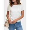 [Pregnancy Announcement Tee] Pregnancy Announcement Spoiler Alert Print T-shirt - Women's Short Sleeve Crew Neck Casual Top