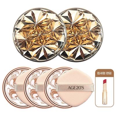 Age to Wenness Essence Cover Pact Oro Reale, 1 set, No. 21 + Siero Labbra