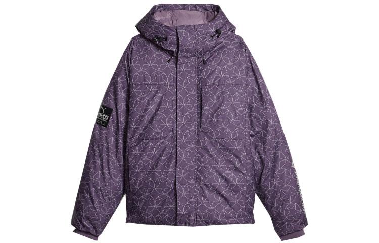 PUMA X Pleasures Graphic Printed Hooded Puffer Jacket 620875-74 L