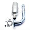 Predator 212CC Kart Exhaust Muffler - 70° Bend, Center 45.6