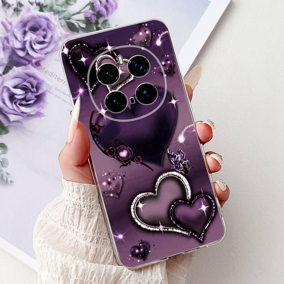 Soft Liquid Silicone Back Cover For Honor Magic 7 Pro Magic6 Lite Magic 5Lite Phone Case Marble Gothic Style Cartoon Clear Coque