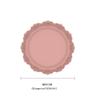 European Lace Silicone Table Mat Retro Embossed Heat Insulation Thickened Round Anti-Skidding Pad Kitchen Waterproof Placemat
