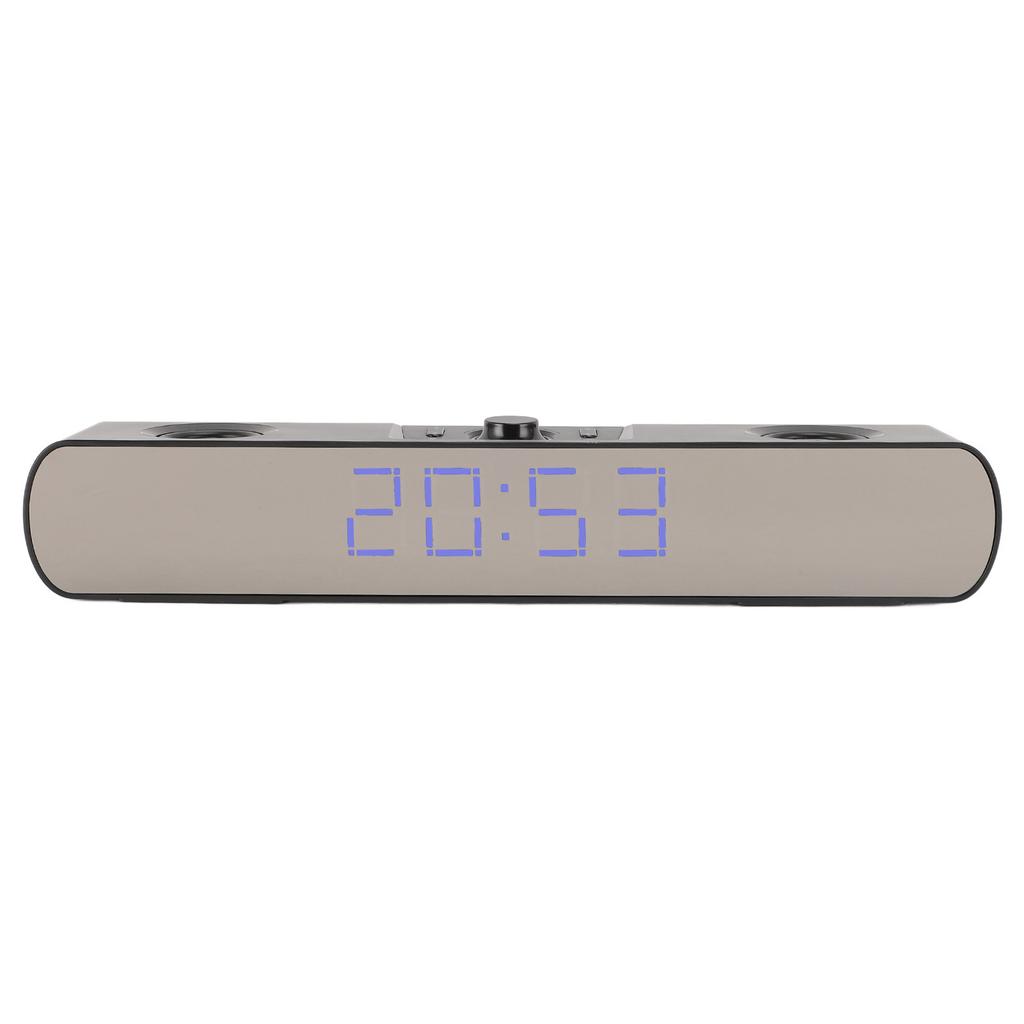 Computer Speaker HiFi Stereo Built In Subwoofer Support USB   In PC Gaming Speaker with Alarm Clock FM Radio for Laptop Display