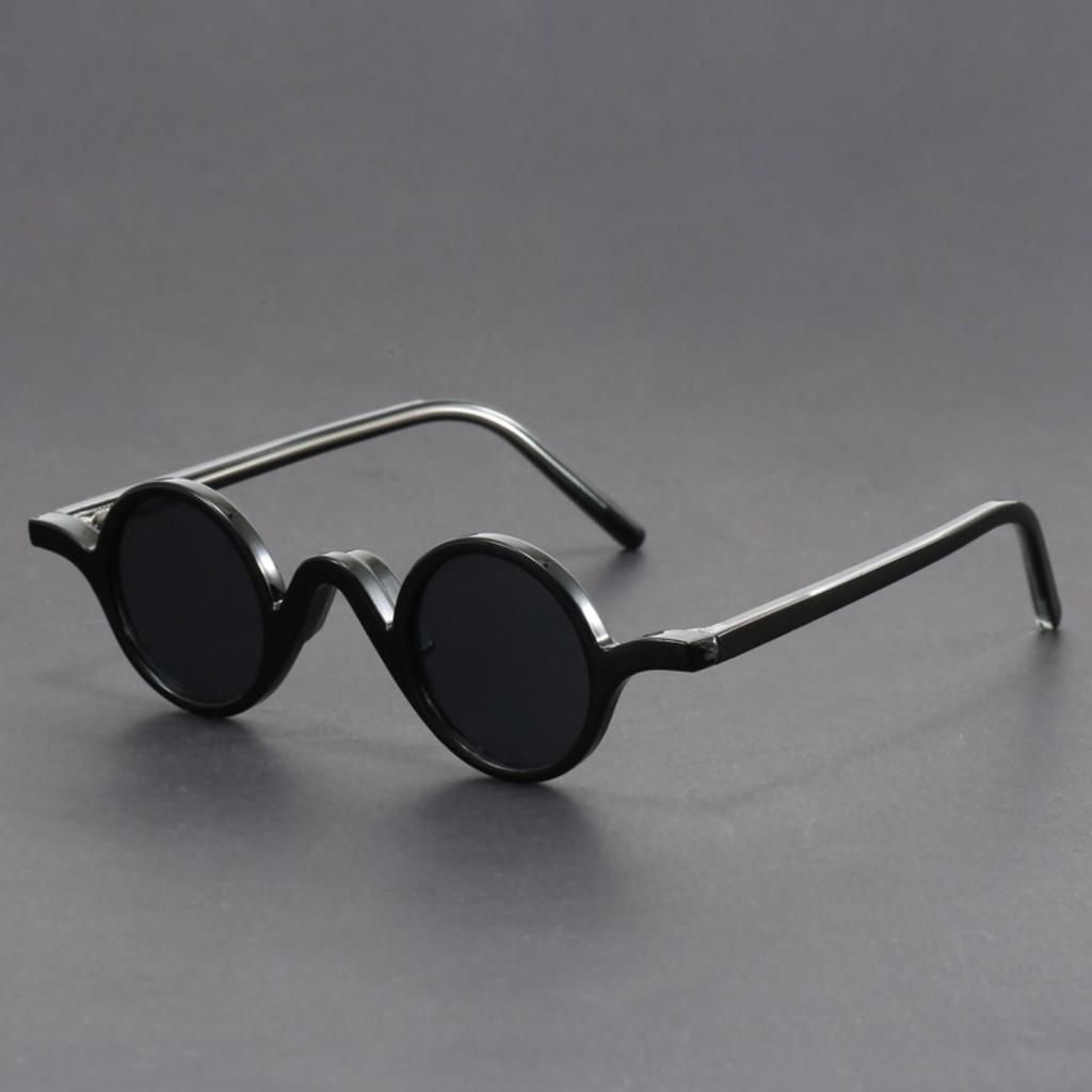 Okulary przeciwsłoneczne okrągłe z małą oprawką Peekaboo dla kobiet vintage unisex TR90 Okulary przeciwsłoneczne Vintage dla mężczyzn acetat koreański styl