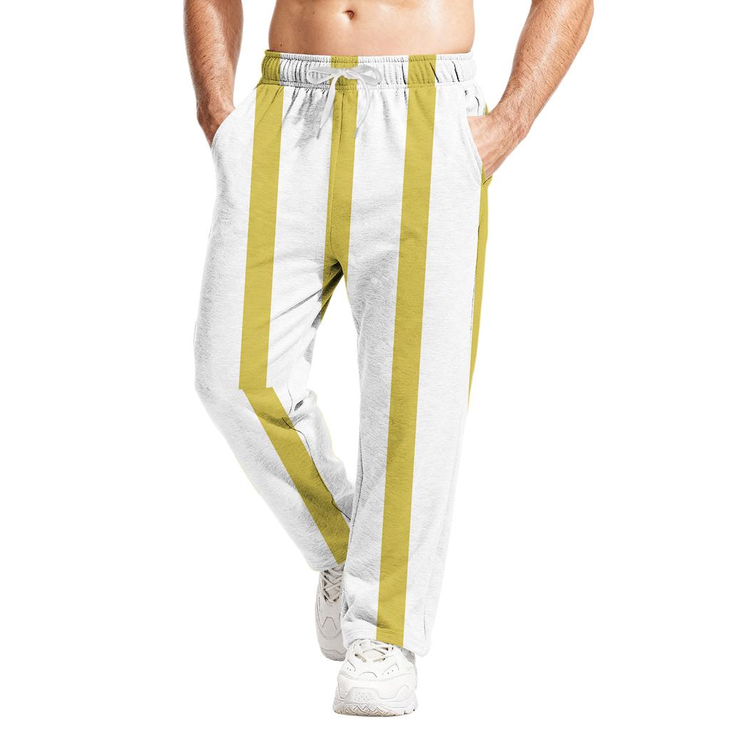 Men's Relaxed-Fit Casual Sweatpants With Stretch Waistband And Drawstring Yoga Pants