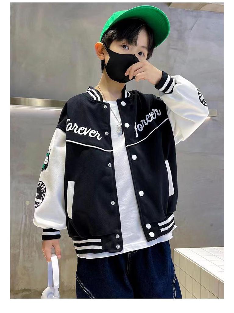 2025 Boys' Spring/Autumn Fashion Jacket - Stylish Baby Baseball Uniform Top