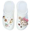 Crocs Crush Clog Cartoon Bear STAR Casual Fashion Clogs Unisex White