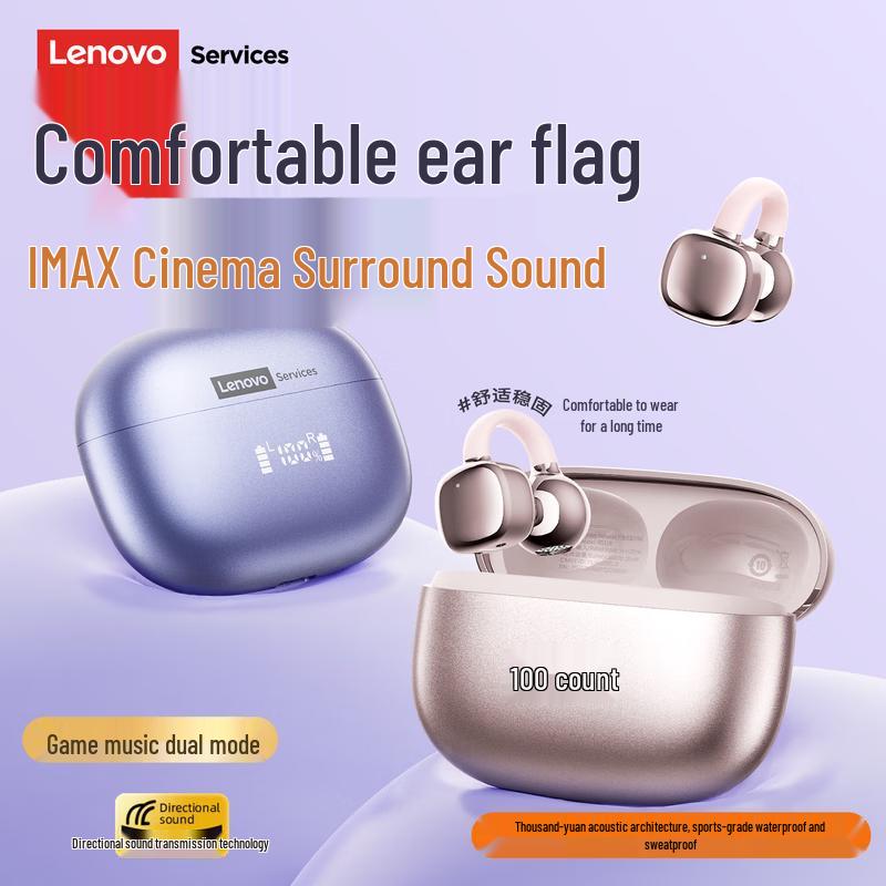 Lenovo RS119PRO Open-Ear Clip-On Bluetooth Sports Earbuds