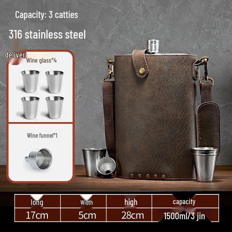 Portable Metal Hip Flask