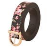 A Simple and Casual Belt with A Pin Buckle on The Lips and A Trendy Printed Fashion Strap, 2.4cm