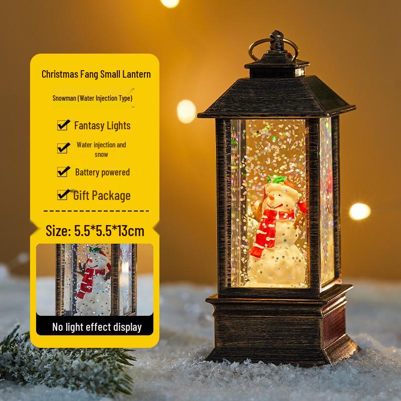 Julgransscen Lysande Vattenlykta - Skrivbordsdekoration & Köpcentrumdekoration