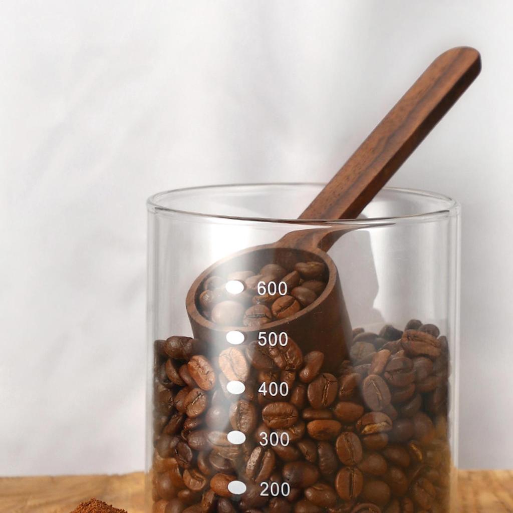 Wooden Measuring Spoon Set Black walnut coffee bean spoon solid wood measuring spoon Wooden Measuring Tablespoon Coffee Scoop