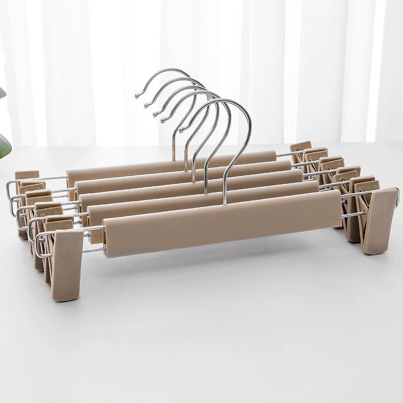 Hosenbügel mit Clips, Rockbügel, 360° drehbare Haken, platzsparende Kleiderbügel für Hosen, Röcke, Kleidung, Jeans