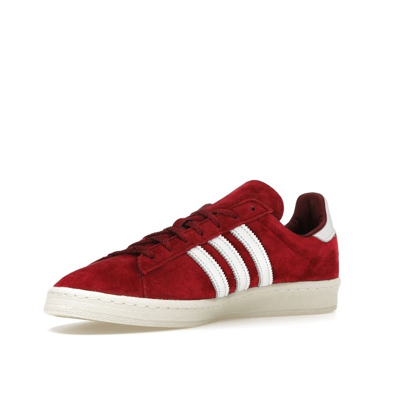 Adidas Campus 80s Collegiate Burgundy Unisexové tenisky Červená Oblačná-Bílá Off-White GX9404