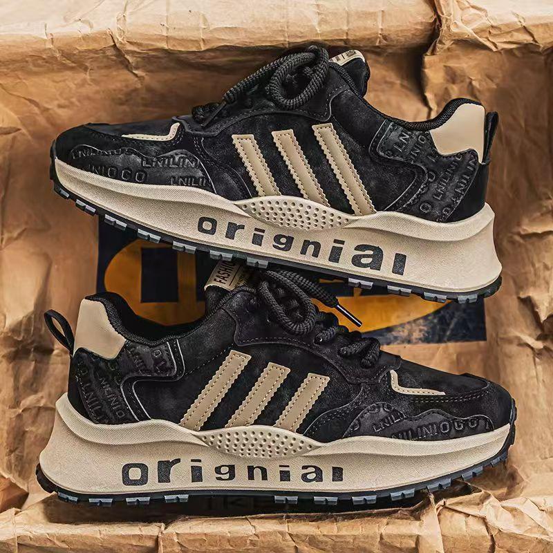 Men's Shoes Retro Dad Shoes 2025 Spring New Comfortable Casual Shoes Breathable Sports Shoes Men's Ultra-light Running Shoes