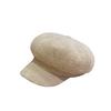 New Chenille Octagonal Cap  Peaked Cap for Women Korean Version Versatile Autumn and Winter Hat Warm Women's Solid Color Pumpkin Beret Trendy
