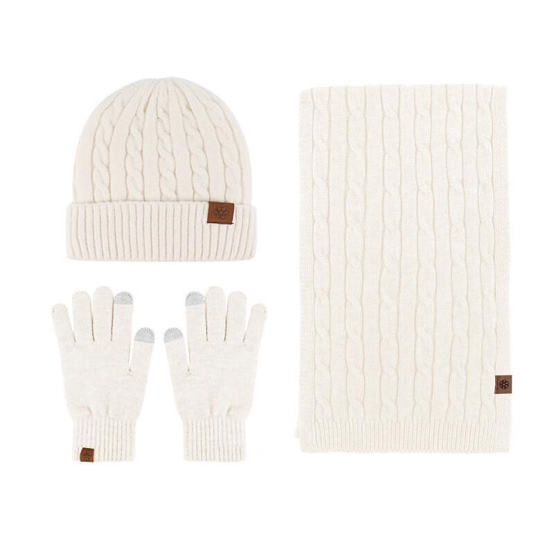 Knitted Winter Set with Hat, Scarf & Gloves