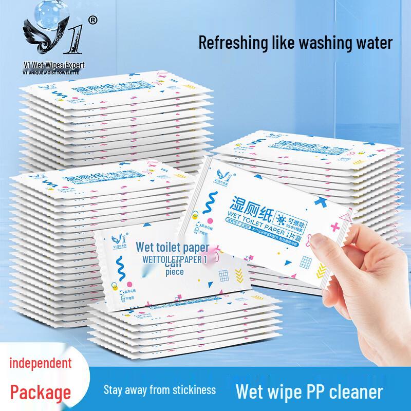 V1 Flushable Wet Toilet Wipes (40 Count)