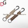 Paracord Woven Keychain with Black Mountaineering Clip for Outdoor Use