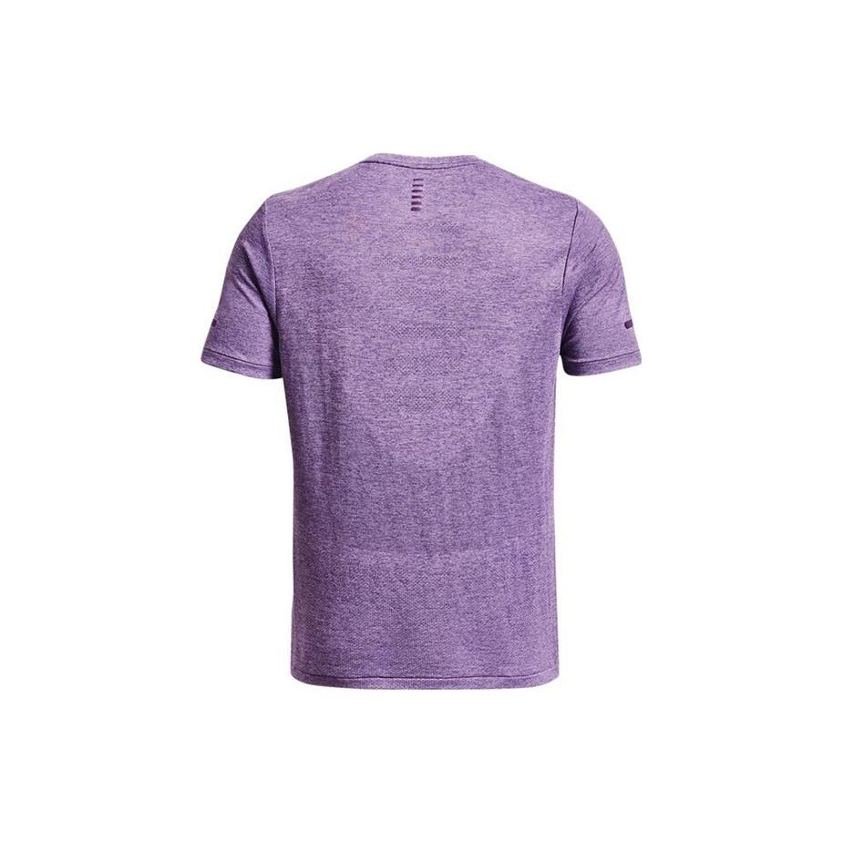 Under Armour Solid Color Crew Neck Short Sleeve T-Shirt Men Tops Purple 1375692-571