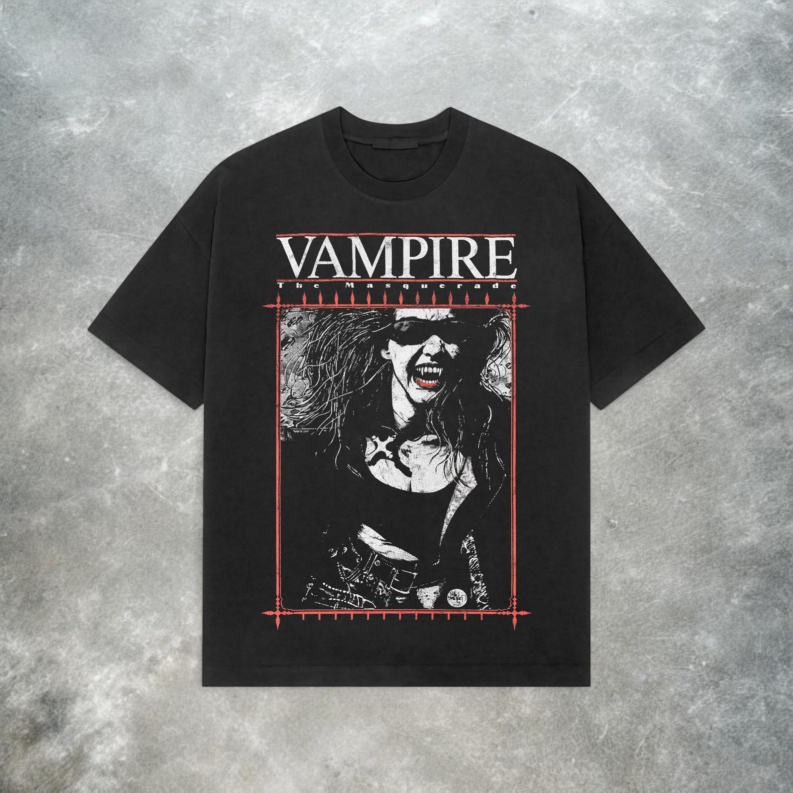 Vintage Vampire the Masquerade T-Shirt: Retro Y2K Grunge Tee 3XL