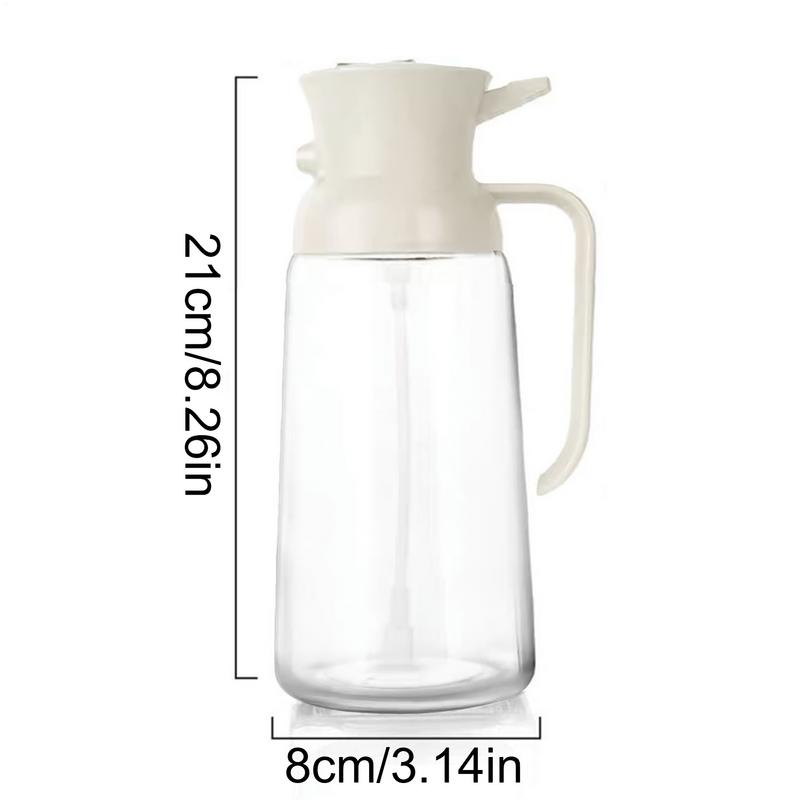 Sticlă Spray Ulei 2-în-1 Sticlă Dozator Ulei de Măsline Pentru Bucătărie 550ml Sticlă Ulei Pulverizator Ulei Grad Alimentar Pentru Air Fryer BBQ