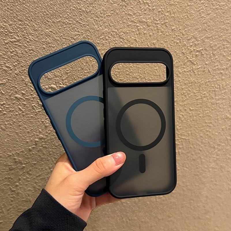 For Magsafe Translucent Matte Magnetic Case for Google Pixel 10 ProXL 9Pro XL 10Pro 10 9A Wireless Charge Candy Color Slim Cover