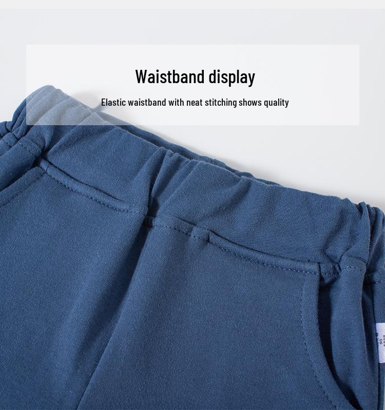 Korean Style Cartoon Shark Summer Shorts for Boys - Children's Clothing