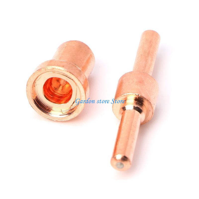 B0KB 60PCS Extended Long Plasma Cutter Tip Electrodes&Nozzles Welding Nozzle