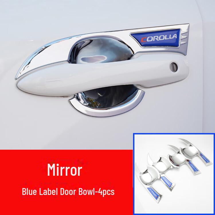 Corolla Door Handle Protection Stickers for 2019-2023 Model - Enhance Your Car's Style with Outer Door Bowl Handle Modification Kit.