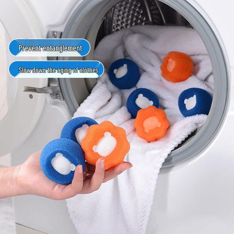 Anti-Winding Laundry Sponge Ball for Hair Removal & Decontamination