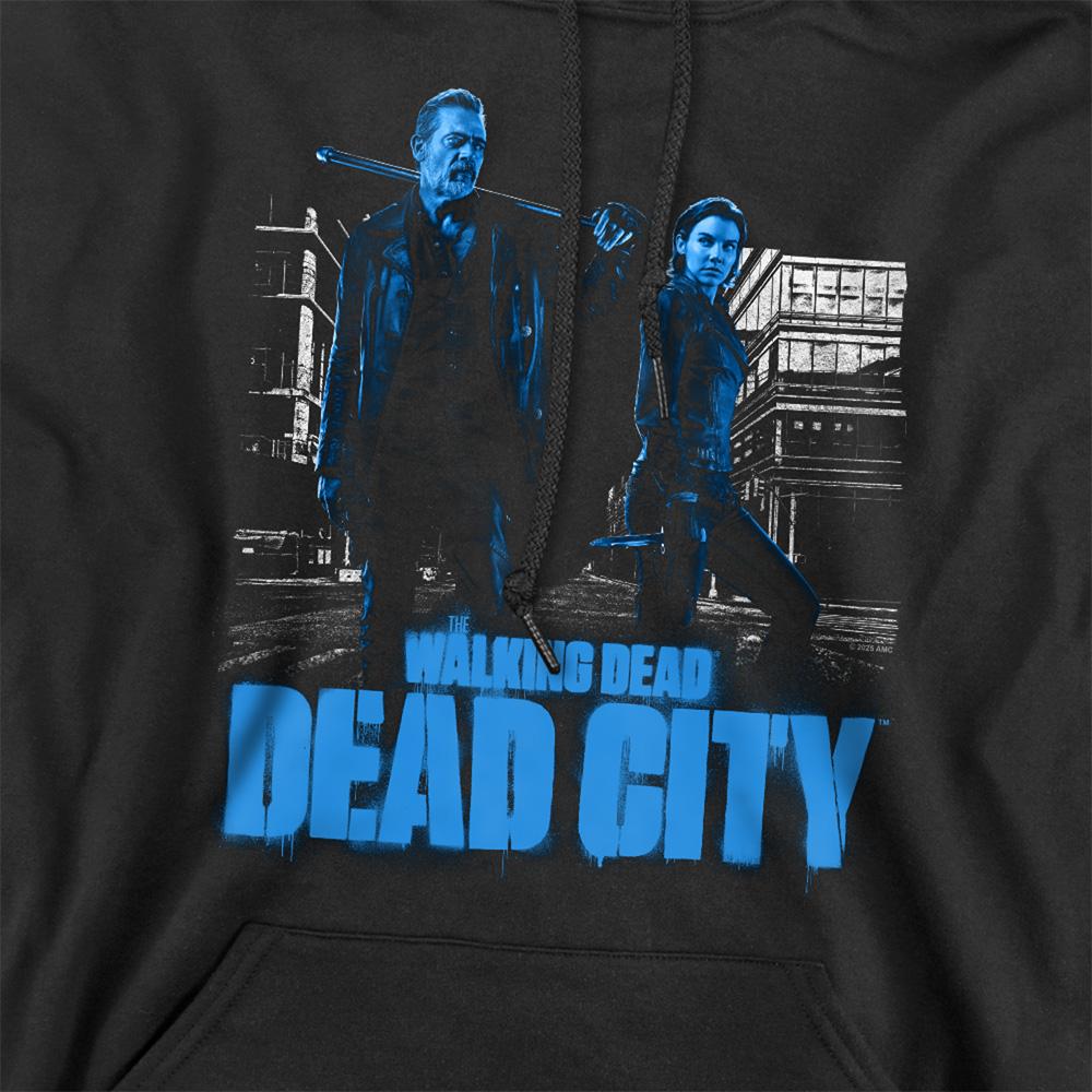 The Walking Dead Unisex Adult Dead City Negan & Maggie Monotone Hoodie