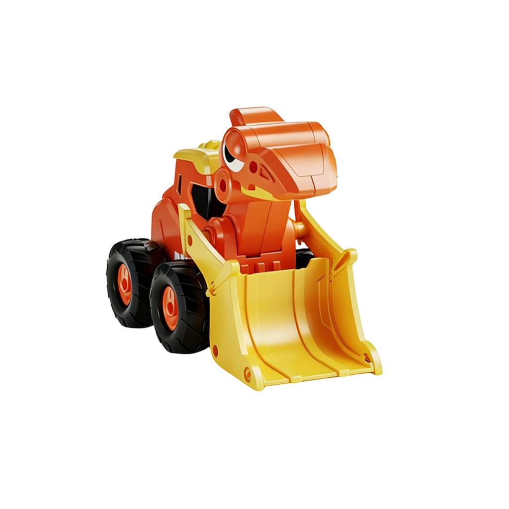 Children's Press-to-Press Dinosaur Construction Vehicle Excavator Set Toy Car