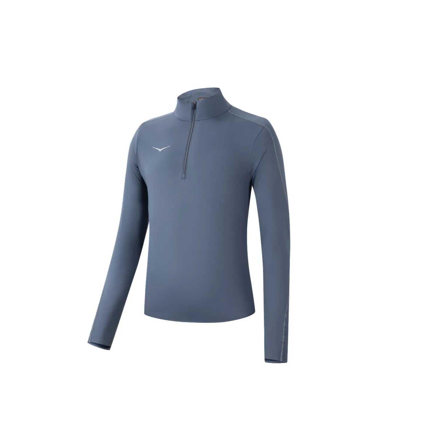 Hoka One One 12 Zip Solid Color Long Sleeve High Neck Pullover Sweatshirt Men sweatshirt 1164156-FDDN XL 16390₽
