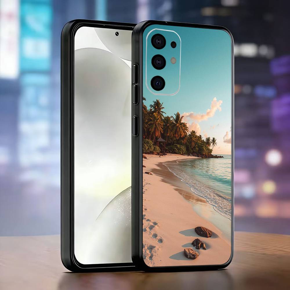 

Beach Phone Case For Samsung S25,S24,S21,S22,S23,S30,Ultra,S20,Plus,Fe,Lite,Note,10,Black Cover Samsung S24ULTRA
