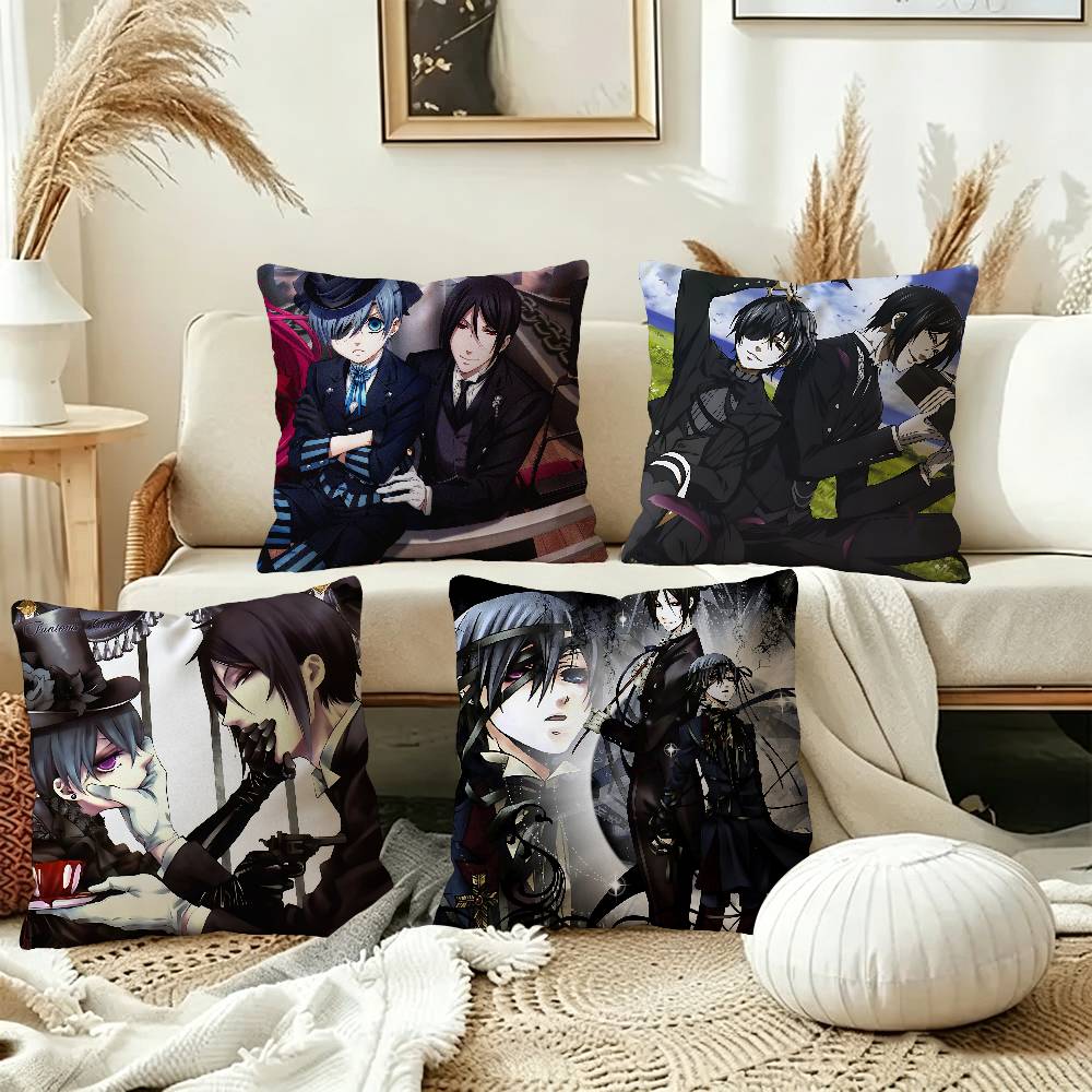 Manga Series Black Butlers Personalized Pillow Dust Cover Bedroom Kids Party Decoration Pillowcase Birthday Children Gift