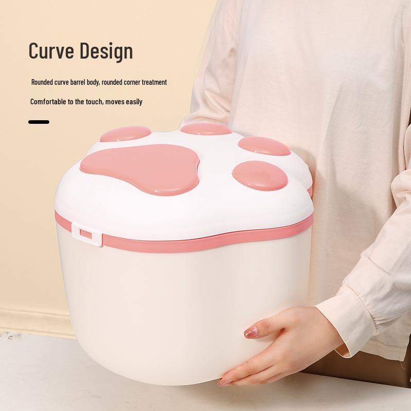 Ulepszony Pojemnik XL na Karmę dla Zwierząt w Kształcie Łapy na 8-10 kg