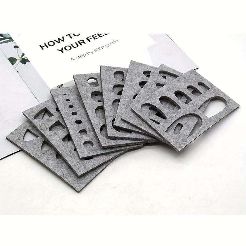 8-Piece Wool Felt Felting Molds Set High-Quality Needle DIY Stencil for Applique Handicraft Shaping Felting Molds and Creative