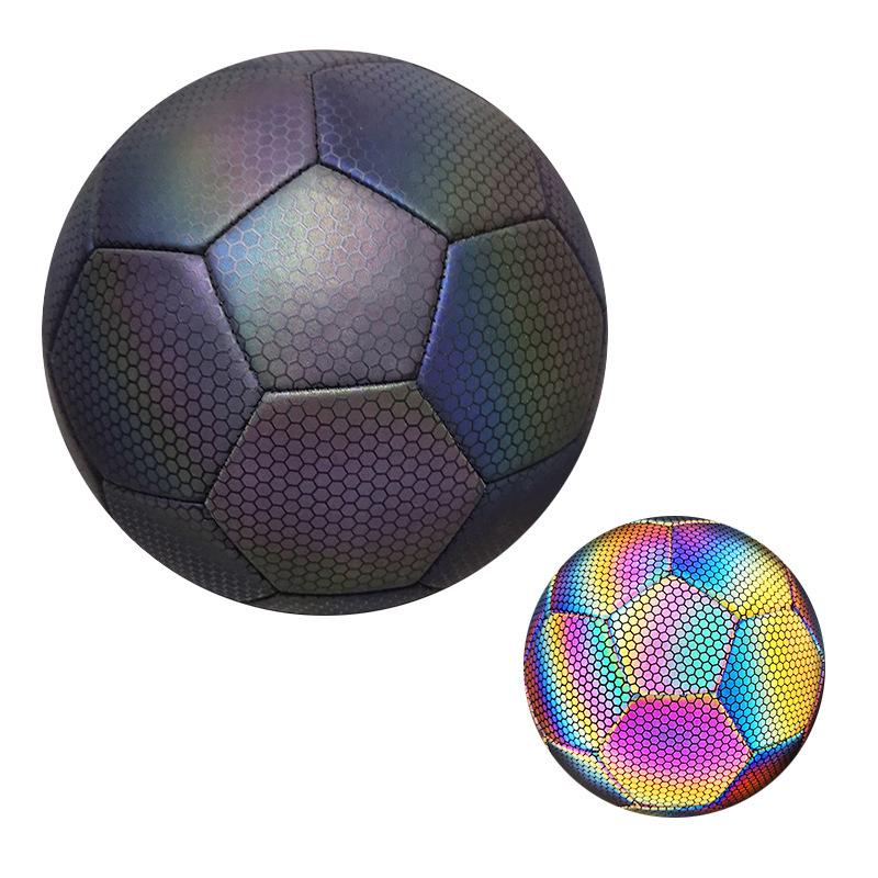 Color Reflective No. 5 Luminous Football for Training and Competition