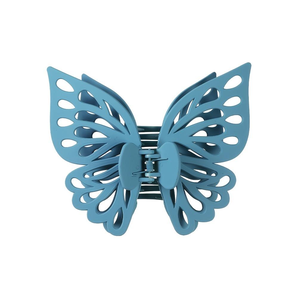 1pc Large Hollow Out Butterfly Hair Clip Elegant Bohemian Matte Hairpin with Intricate Cut-Out Design Secure Clip for Women Updos Parties Weddings