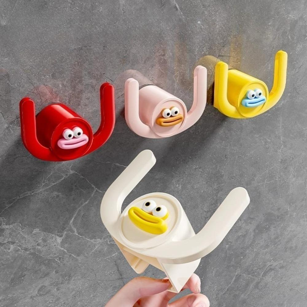 Bathroom Shelves Hanging Slippers Rack Cute Big Mouth No Drill Shoe Organizer Bathroom Wall Mount Multifunctional Storage Shelf