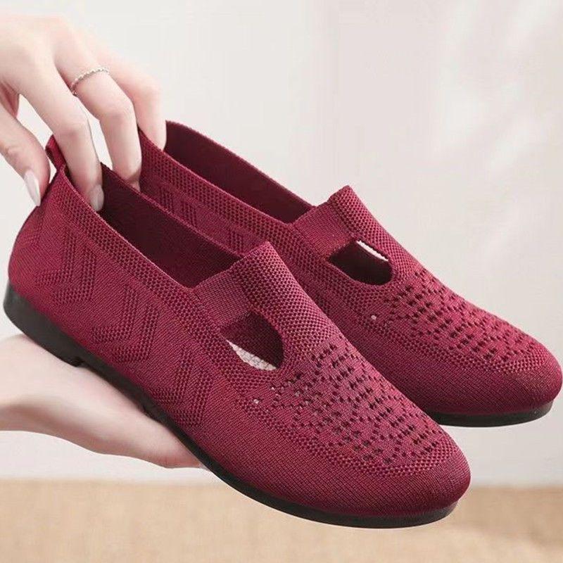 

Fashion Ladies Footwear Flat Slip on Women s Shoes Hollow Spring Autumn Cheap Casual Walking High Quality Daily Routine 2025 New Trends 35