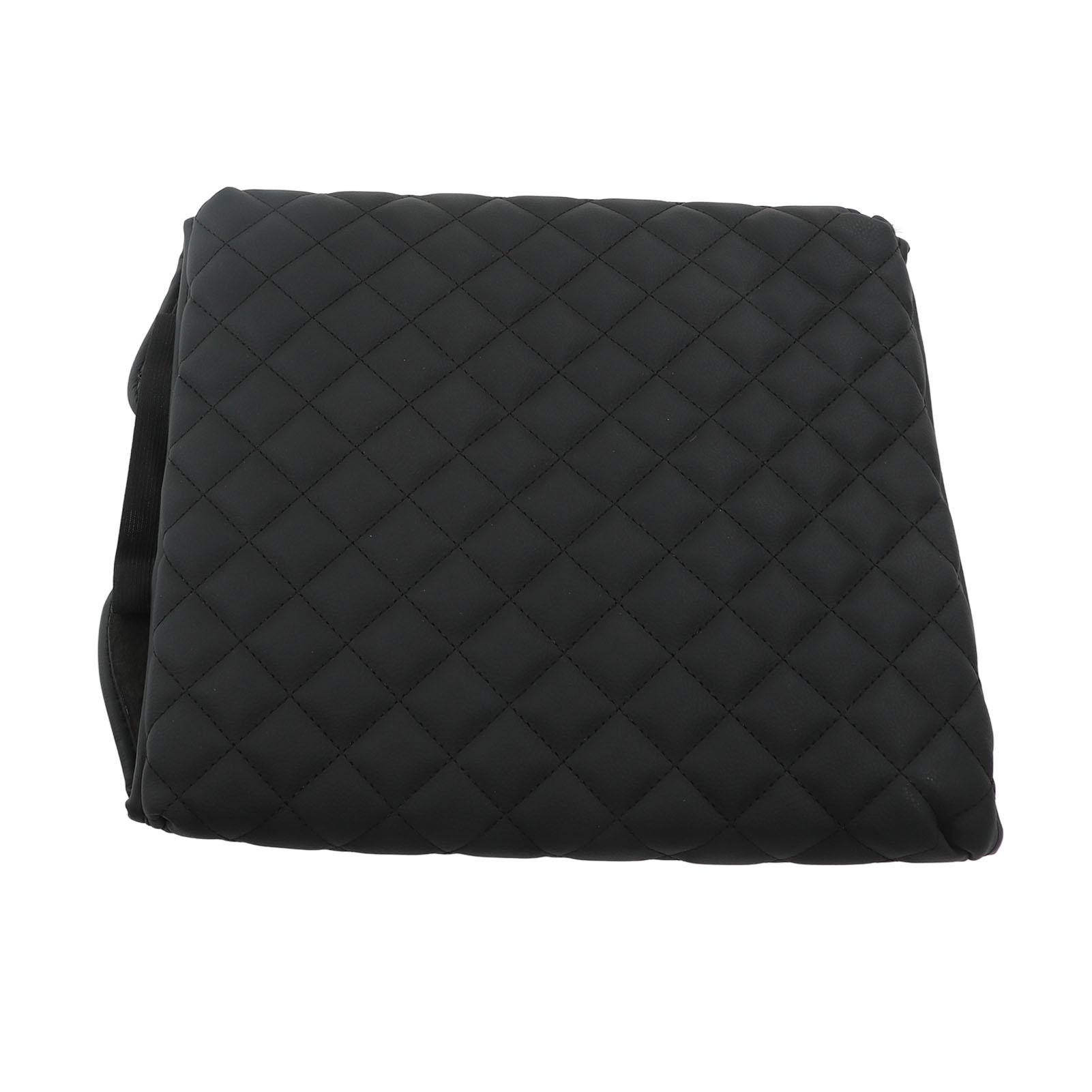 

Car Center Console Lid Armrest Seat Box Cover Protector Black Synthetic Leather Replacement for Ford 2015‑2020