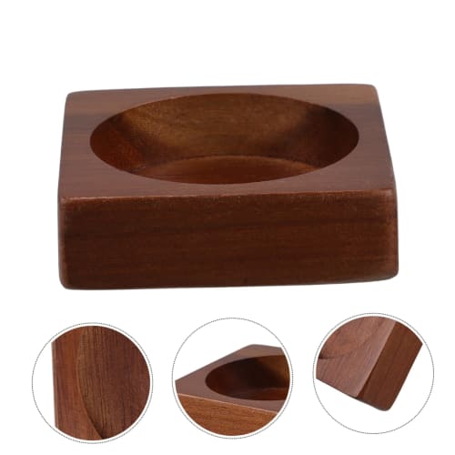 COLLBATH Wooden Grinder Bottle Base, Salt and Pepper Tray for Countertop Organization, Sturdy Wooden Stand, Storage Tray for Kitchen and Dining Table