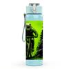 1PC Mountain Biker Silhouette 750ml Color Plastic Sports Water Bottle Leakproof Flip Straw Lid Suitable for Sports Office Home Use